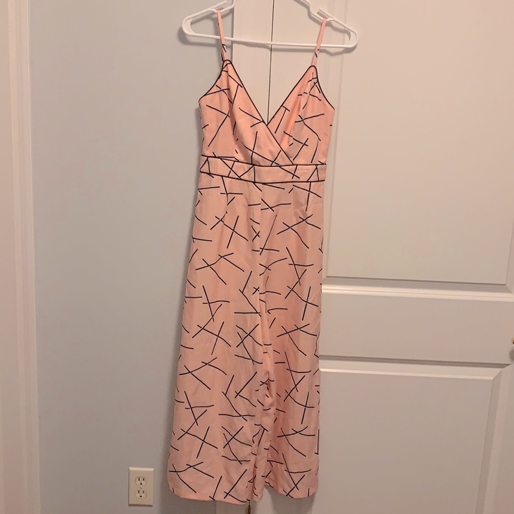 Peach/Black Jumpsuit